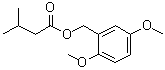 3-Methylbutanoic acid (2,5-dimethoxyphenyl)methyl ester molecular structure (CAS 876665-00-8)