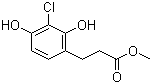 3-(3-氯-2,4-二羟基苯基)丙酸甲酯分子结构 (CAS 876746-33-7)