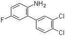 3',4'-Dichloro-5-fluorobiphenyl-2-amine molecular structure (CAS 877179-04-9)