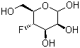 4-脱氧-4-氟-D-甘露糖分子结构 (CAS 87764-47-4)