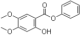 2-羟基-4,5-二甲氧基苯甲酸苯基酯分子结构 (CAS 877997-98-3)