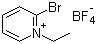 2-溴-1-乙基吡啶四氟硼酸盐分子结构 (CAS 878-23-9)
