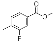 structure of CAS# 87808-48-8, 3-Fluoro-4-methylbenzoic acid methyl ester;4-Methyl-3-fluoro-benzoic acid methyl ester; Methyl 3-fluoro-4-methylbenzoate