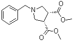 cis-1-(Phenylmethyl)-3,4-pyrrolidinedicarboxylic acid dimethyl ester molecular structure (CAS 87813-06-7)