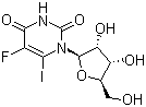 5-Fluoro-6-iodouridine molecular structure (CAS 87818-06-2)