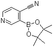结构式 CAS# 878194-91-3, 4-氰基吡啶-3-硼酸频哪醇酯