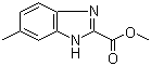 6-Methyl-1H-benzoimidazole-2-carboxylic acid methyl ester molecular structure (CAS 87836-37-1)