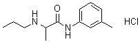 N-(3-Methylphenyl)-2-(propylamino)propanamide hydrochloride (1:1) molecular structure (CAS 878791-35-6)