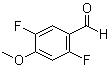 2,5-二氟-4-甲氧基苯甲醛分子结构 (CAS 879093-08-0)