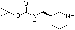 (R)-tert-Butyl [[piperidin-3-yl]methyl]carbamate molecular structure (CAS 879275-33-9)