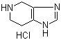 结构式 CAS# 879668-17-4, 4,5,6,7-四氢-1H-咪唑并[3,4-c]吡啶盐酸盐