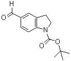 5-甲酰基-2,3-二氢-1H-吲哚-1-羧酸叔丁酯分子结构 (CAS 879887-32-8)