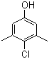 structure of CAS# 88-04-0, 4-Chloro-3,5-dimethylphenol;4-Chloro-3,5-xylenol; PCMX; p-Chloro-m-xylenol; 2-Chloro-m-xylenol; 4-Chloro-1-hydroxy-3,5-dimethylbenzene