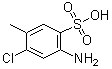 structure of CAS# 88-51-7, 2-Amino-4-chloro-5-methylbenzenesulfonic acid;4-Amino-2-chlorotoluene-5-sulfonic acid; 4-Amino-6-chlorotoluene-3-sulphonic acid; 2B Acid