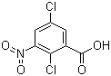 structure of CAS# 88-86-8, 2,5-Dichloro-3-nitrobenzoic acid