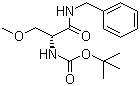 (R)-2-Boc-3-甲氧基丙苄酰胺分子结构 (CAS 880468-89-3)