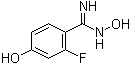 2-Fluoro-N,4-dihydroxybenzenecarboximidamide molecular structure (CAS 880874-38-4)