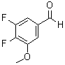 3,4-Difluoro-5-methoxybenzaldehyde molecular structure (CAS 881190-46-1)