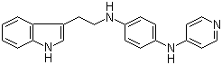 structure of CAS# 881202-45-5, JNJ 26854165;N-[2-(1H-Indol-3-yl)ethyl]-N'-(4-pyridinyl)-1,4-benzenediamine