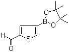 2-Formylthiophene-4-boronic acid pinacol ester molecular structure (CAS 881381-12-0)