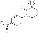 3,3-二氯-1-(4-硝基苯基)-2-哌啶酮分子结构 (CAS 881386-01-2)