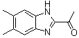 1-(5,6-Dimethyl-1H-benzimidazol-2-yl)ethanone molecular structure (CAS 881672-80-6)
