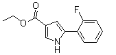 结构式 CAS# 881674-06-2, 5-(2-氟苯基)-1H-吡咯-3-羧酸乙酯
