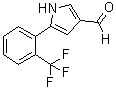 5-[2-(Trifluoromethyl)phenyl]-1H-pyrrole-3-carboxaldehyde molecular structure (CAS 881674-60-8)
