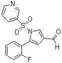 5-(2-Fluorophenyl)-1-[(pyridin-3-yl)sulfonyl]-1H-pyrrole-3-carboxaldehyde molecular structure (CAS 881677-11-8)
