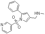 N-Methyl-5-phenyl-1-(3-pyridinylsulfonyl)-1H-pyrrole-3-methanamine molecular structure (CAS 881732-90-7)