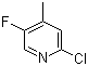 2-Chloro-5-fluoro-4-methylpyridine molecular structure (CAS 881891-83-4)