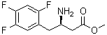 (betaR)-beta-氨基-2,4,5-三氟苯丁酸甲酯分子结构 (CAS 881995-69-3)