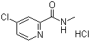 4-Chloro-N-methylpyridine-2-carboxamide hydrochloride molecular structure (CAS 882167-77-3)