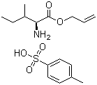 L-Isoleucine allyl ester p-toluenesulfonate salt molecular structure (CAS 88224-05-9)