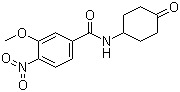 3-Methoxy-4-nitro-N-(4-oxocyclohexyl)benzamide molecular structure (CAS 882660-33-5)