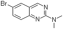 6-Bromo-N,N-dimethyl-2-quinazolinamine molecular structure (CAS 882670-78-2)