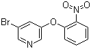3-溴-5-(2-硝基苯氧基)吡啶分子结构 (CAS 883106-33-0)