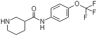 N-(4-Trifluoromethoxyphenyl)piperidine-3-carboxamide molecular structure (CAS 883106-71-6)