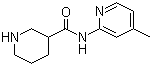 N-(4-Methylpyridin-2-yl)piperidine-3-carboxamide molecular structure (CAS 883106-76-1)