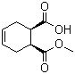 structure of CAS# 88335-93-7, 6-Methoxycarbonyl-3-cyclohexene-1-carboxylic acid;(1S,2R)-1-Methyl cis-1,2,3,6-tetrahydrophthalate; (1S,2R)-4-Cyclohexene-1,2-dicarboxylic acid monomethyl ester; 6-MCCA