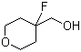 结构式 CAS# 883442-46-4, (4-氟四氢-2H-吡喃-4-基)甲醇
