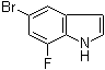 structure of CAS# 883500-73-0, 5-Bromo-7-fluoro-1H-indole;5-Bromo-7-fluoroindole