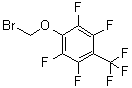 structure of CAS# 883521-27-5, 1-(Bromomethoxy)-2,3,5,6-tetrafluoro-4-(trifluoromethyl)benzene
