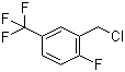 2-Fluoro-5-trifluoromethylbenzyl chloride molecular structure (CAS 883543-26-8)