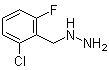 [(2-Chloro-6-fluorophenyl)methyl]hydrazine molecular structure (CAS 883546-66-5)