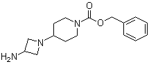 4-(3-Amino-1-azetidinyl)-1-piperidinecarboxylic acid phenylmethyl ester molecular structure (CAS 883546-93-8)