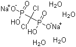 structure of CAS# 88416-50-6, Disodium clodronate tetrahydrate;(Dichloromethylene)bisphosphonic acid disodium salt tetrahydrate