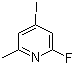 2-Fluoro-4-iodo-6-methylpyridine molecular structure (CAS 884494-45-5)