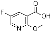 5-Fluoro-2-methoxynicotinic acid molecular structure (CAS 884494-82-0)