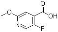 5-Fluoro-2-methoxy-4-pyridinecarboxylic acid molecular structure (CAS 884495-30-1)